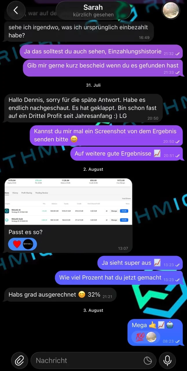 Kunden-Feedback 12 von 15 – Sarah