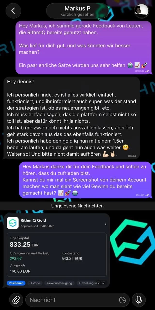 Kunden-Feedback 14 von 15 – Markus P.