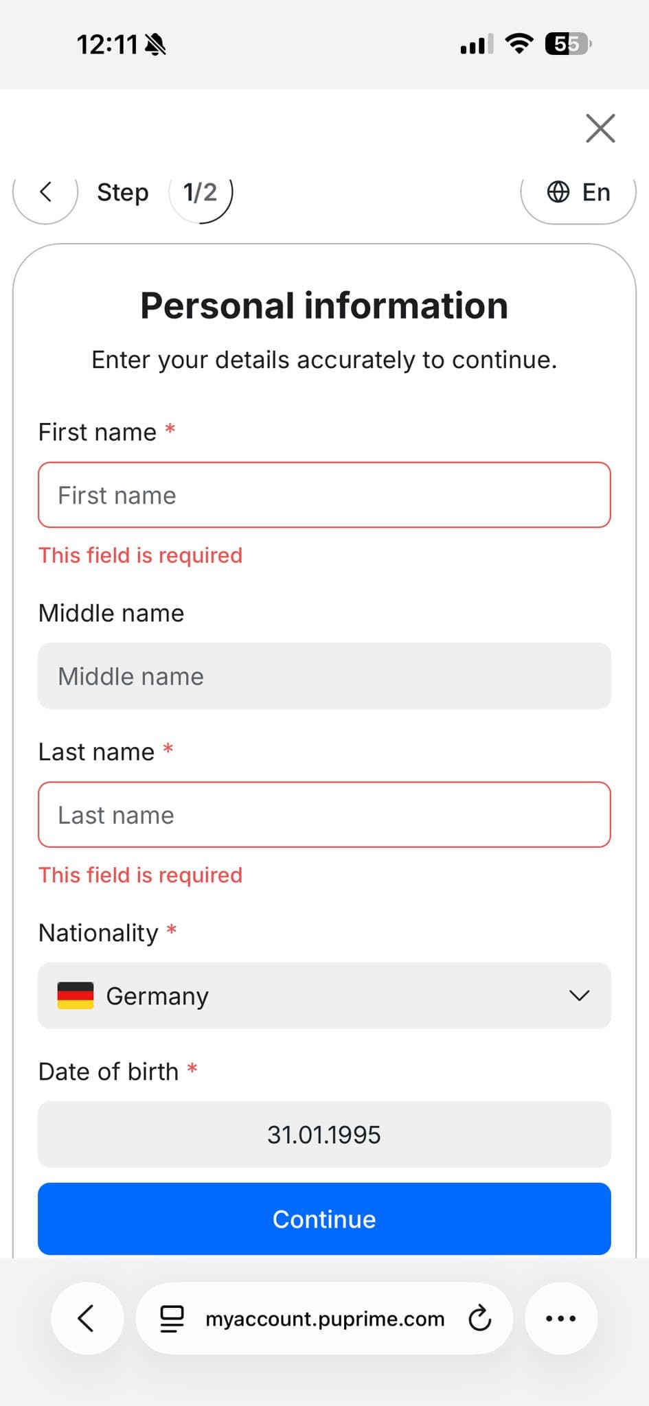 Identität verifizieren