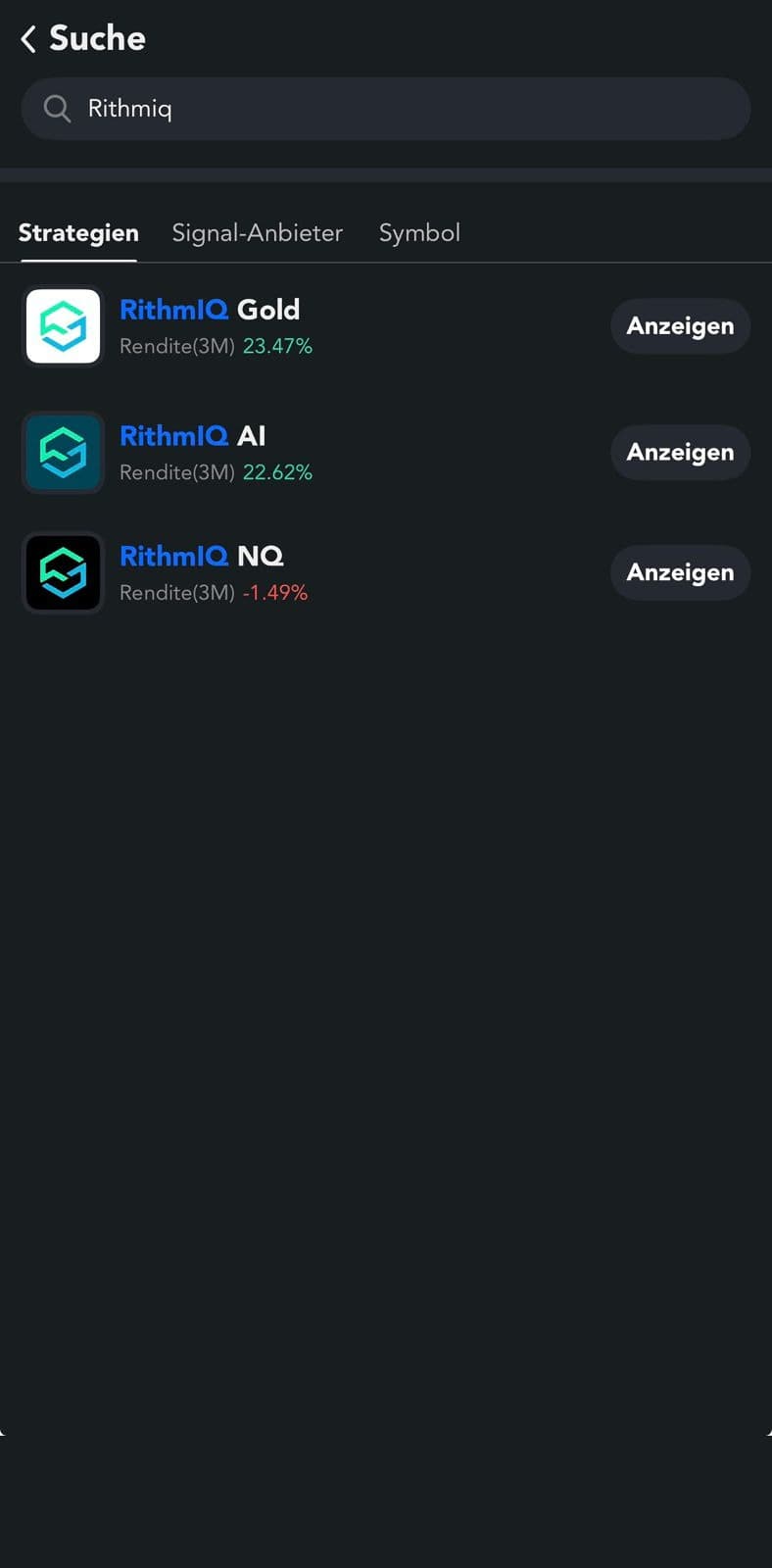 Strategien auswählen
